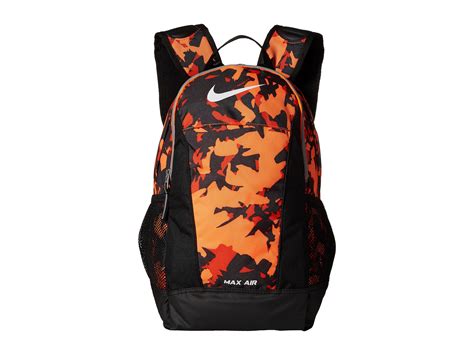 orange nike air backpack